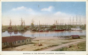 Shipping in the Estuary, Alameda, California                        